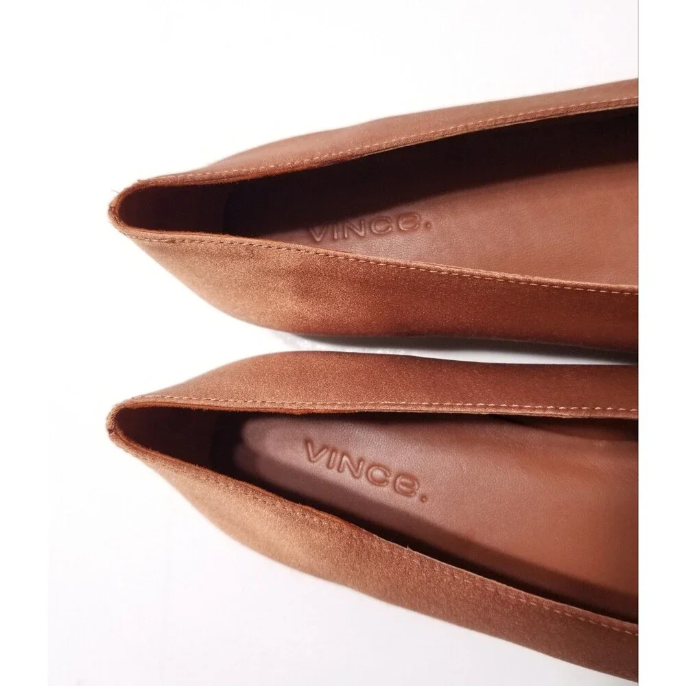 NIB Vince Maxwell Italian Satin Ballet Flat in Salmon Size 5.5, 6.5, 7.5, 8 $225 - Picture 14 of 15